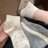 Sock Short Tights White Dot Women's Tights Solid Color Spring/Summer Simple and Versatile