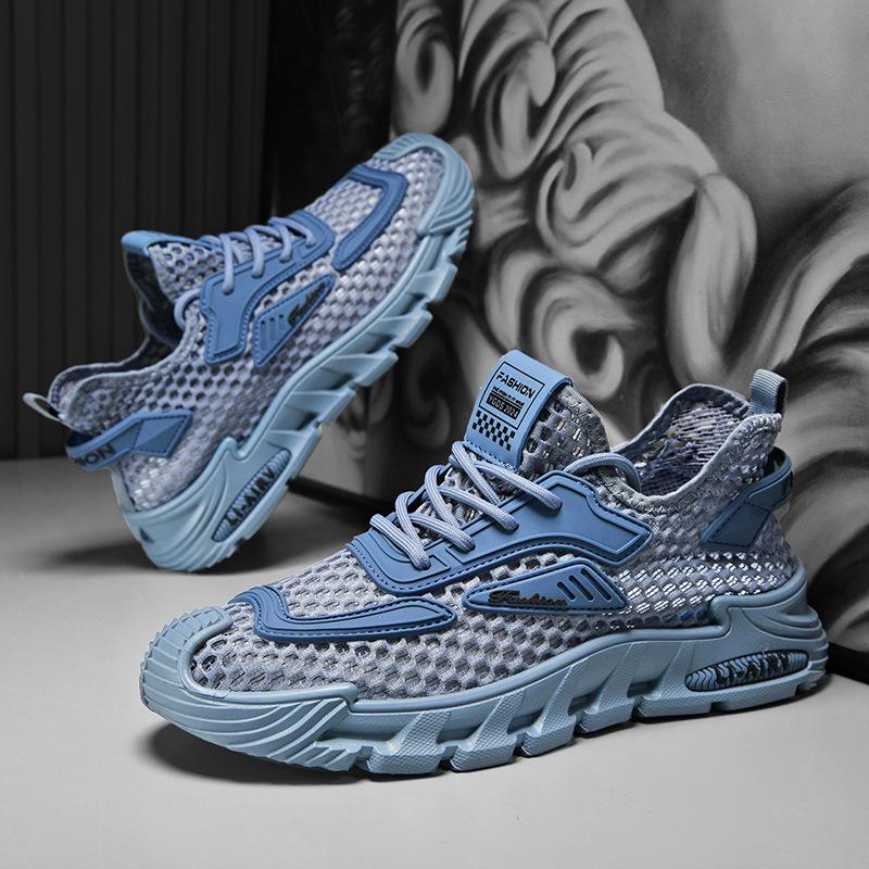 Summer Breathable Grant Mesh Running Light Leisure Sports Mesh Daddy Shoes