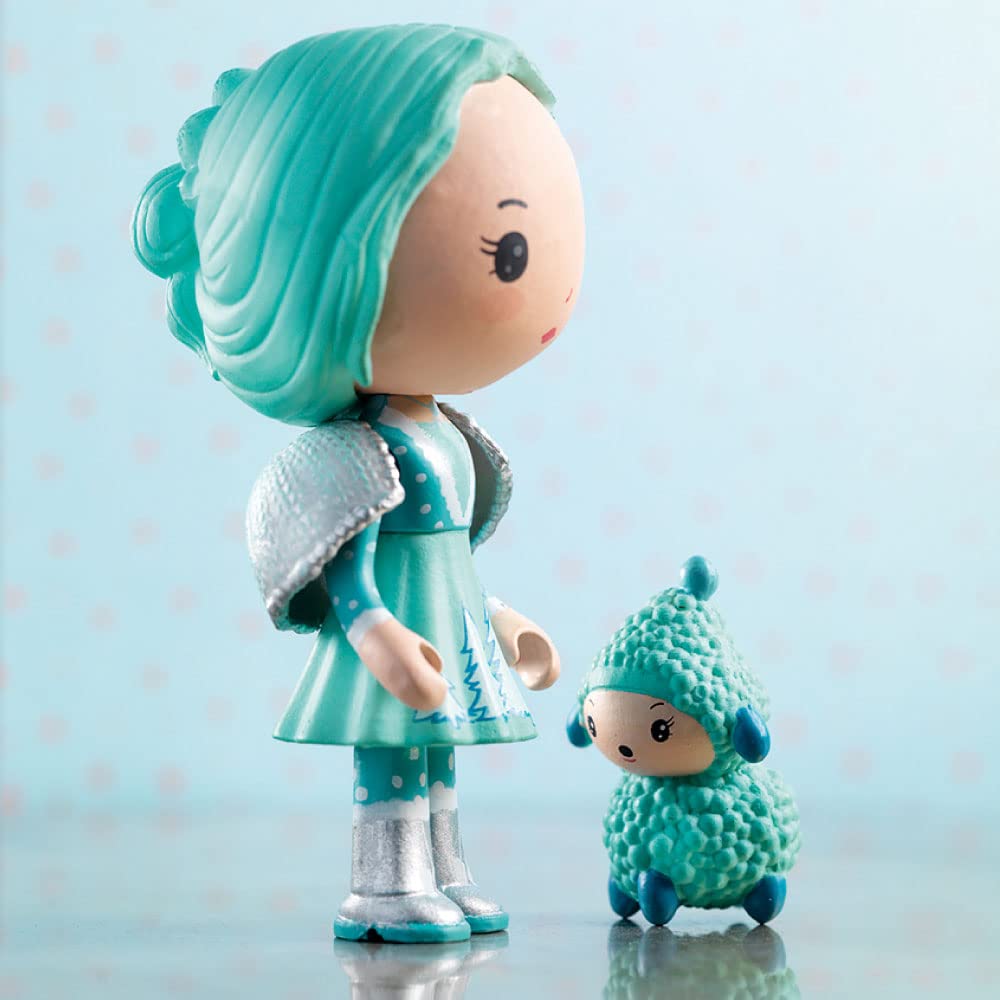 DJECO Tinyly Teeny Crystale Frizz Doll Doll Play House Scandinavian Stylish Montessori 4 Years Old 5 Years Old 6 Years Old 7 Years Old 8 Years Old 9