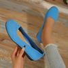 Wish Large Size Round Head Flat Bottom Lazy Single Shoes Women's Flying Weaving Breathable Flat Heel Shallow Mouth Work Shoes Ebay
