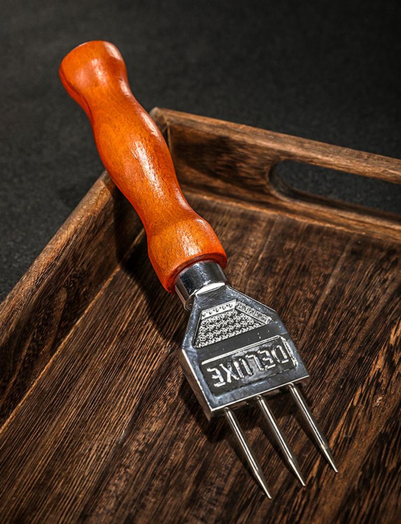 Ice Pick - solidny rozdrabniacz do lodu, stal nierdzewna 304, trzy-/czterozębny rozdrabniacz do lodu dla barmanów koktajlowych