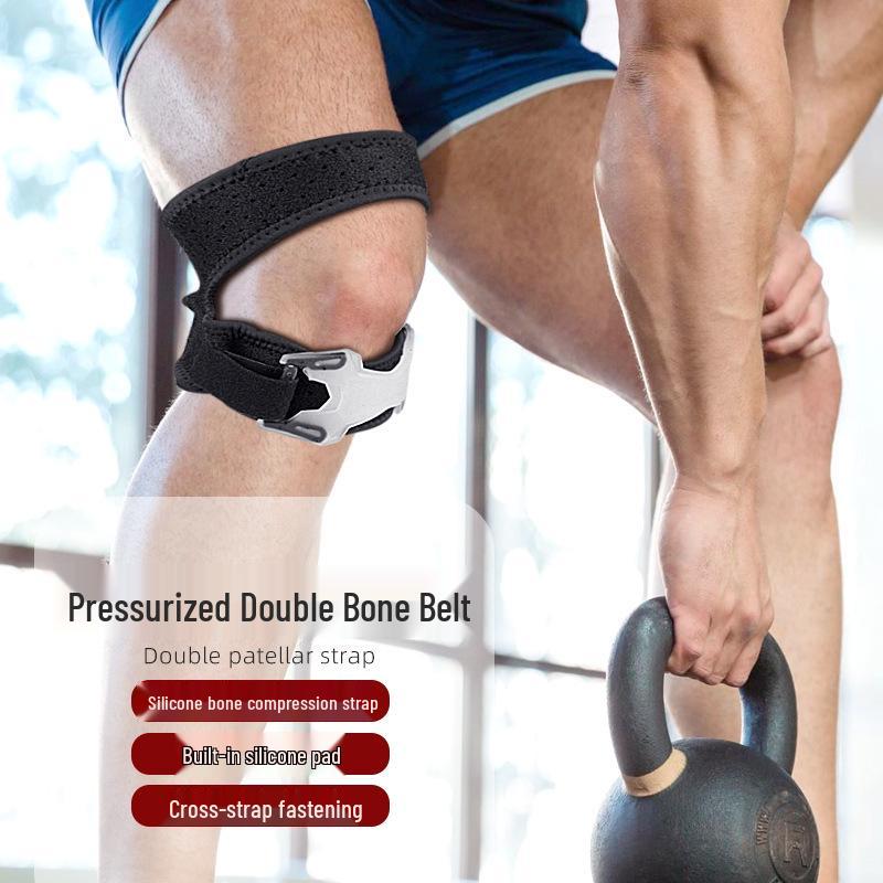 Double-Way Adjustable Sports Compression Patella Strap for Running, Basketball, Fitness, and Mountain Climbing.