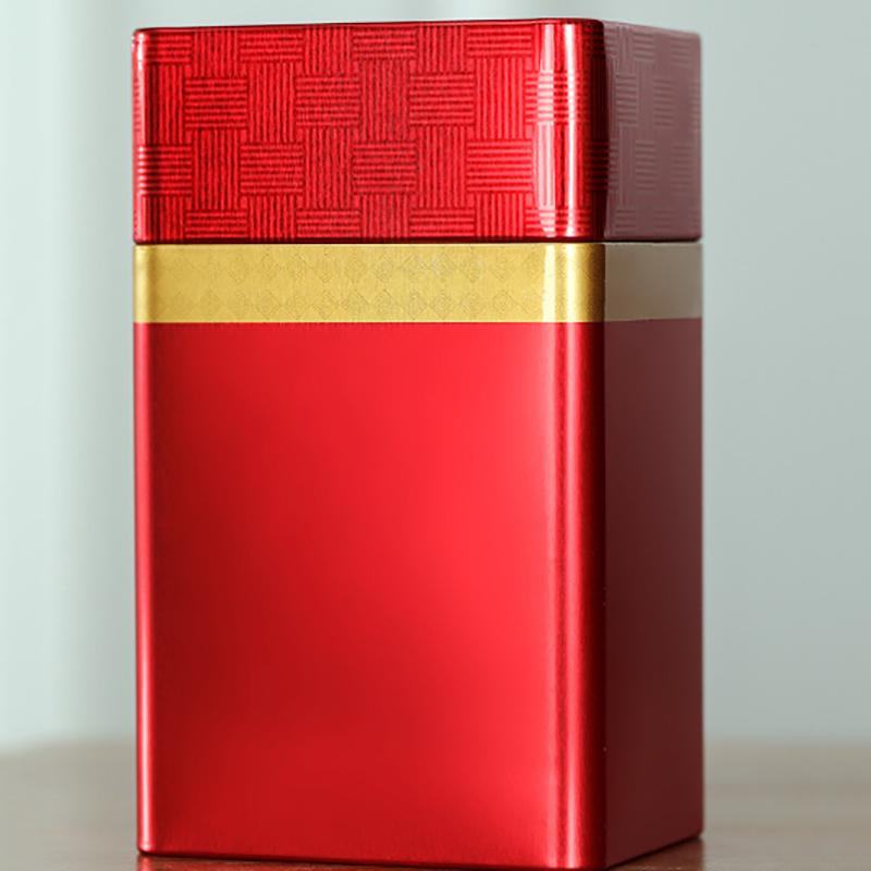 Portable Tea Box Solid Color Tea Sealed Box Teaware Storage Container Tinplate Can Coffee Sugar Box Kitchen Storage