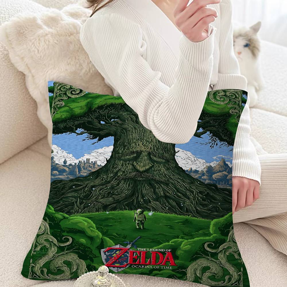 Game L-Legends Of The Z-Zelda Classic Movie Maple Design Cushion Cover Happy Autumn Harvest Decor Holiday Decorati Pillow Cover