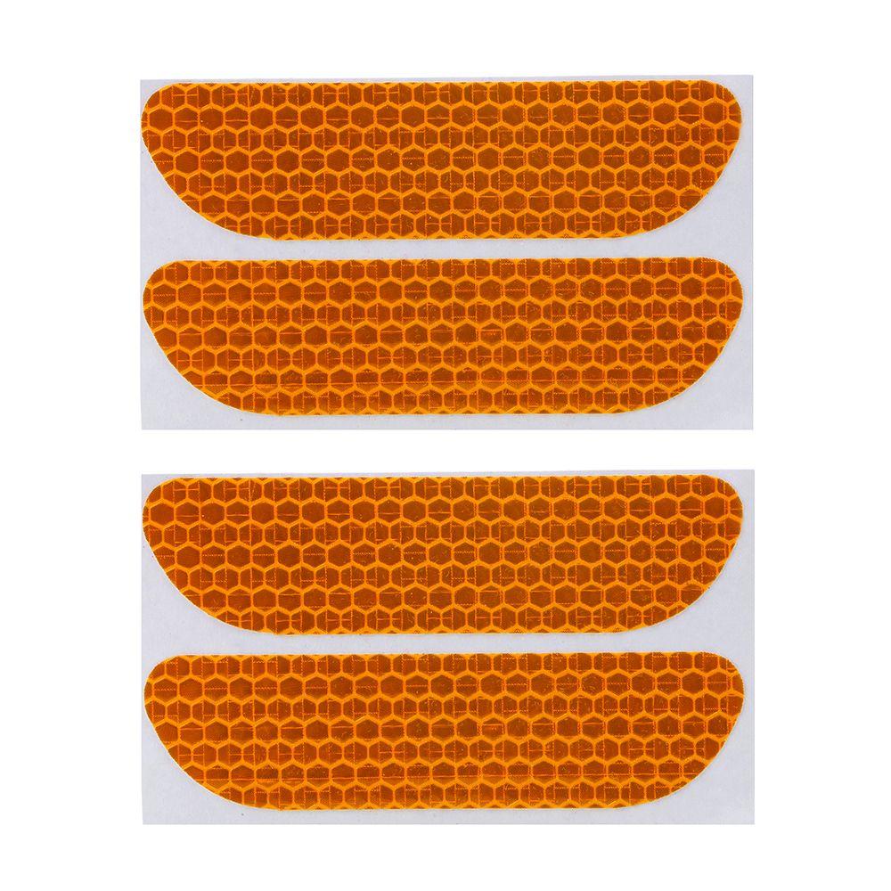 4pcs Rear Auto Universal Safety Warning Mark Car Door Stickers Reflective Tape