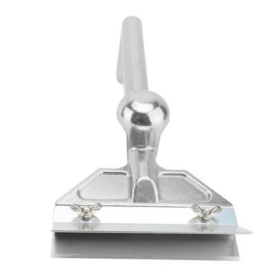 Griddle Scraper with Replacement Stainless Steel Blades Long Ergonomic Handle Aluminum Flat Top Grill Scraper for Home Commercial Use