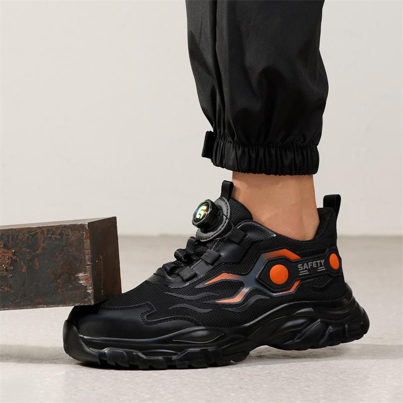 New Safety Boots Men Work Indestructible Shoes Sneakers Steel Toe Protective Boots Anti-Smash Anti-Puncture Work Safety Shoes
