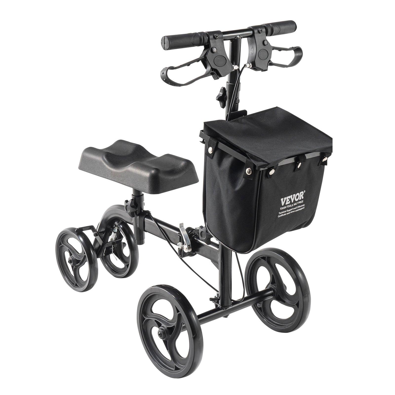 VEVOR Folding Knee Scooter, Carbon Steel