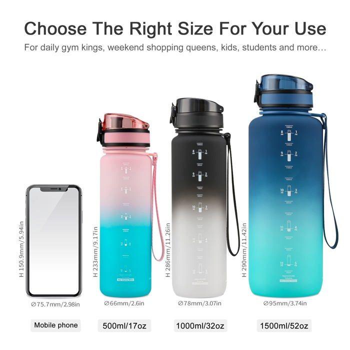 Bouteille d'eau - uzspace - 302606uz - 500ml - tritan - mixte