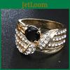Premium Quality [insert Color] Crystal Ring For Elegant Lovely Lady's Party Jewelry