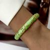 Tropfendes Öl Emaille Armreif Blume Breiter Armreif Retro Geometrisch Cloisonné Armreif Damen