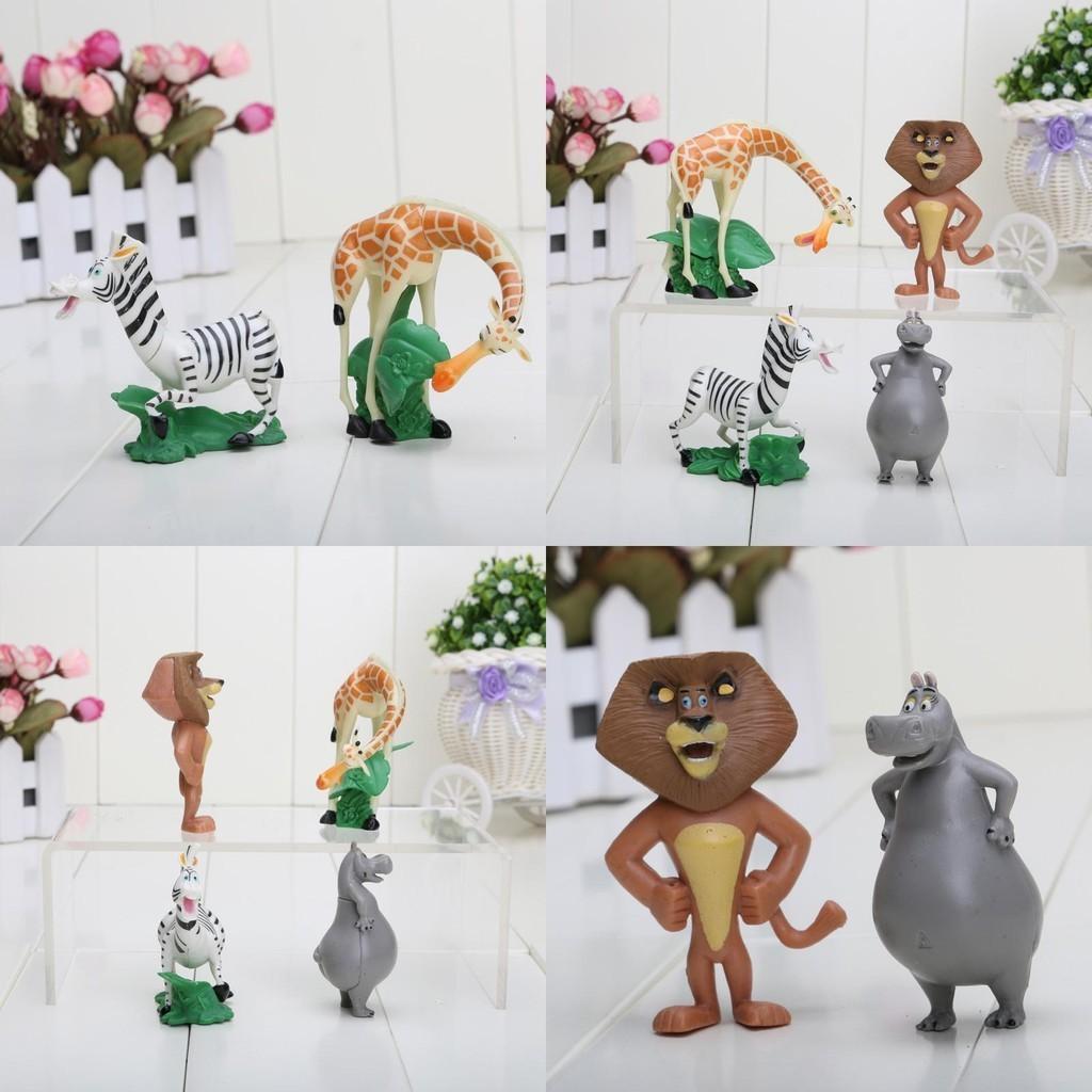 Bring The Madagascar Movie Characters To Life With 4pcs Action Figures Perfect Gift For Kids