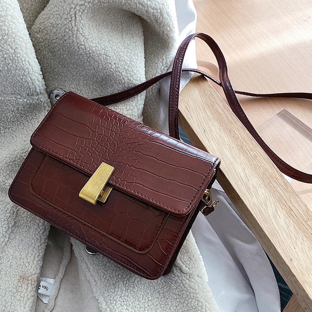 

Модная женская трендовая кожаная сумка через плечо большой емкости