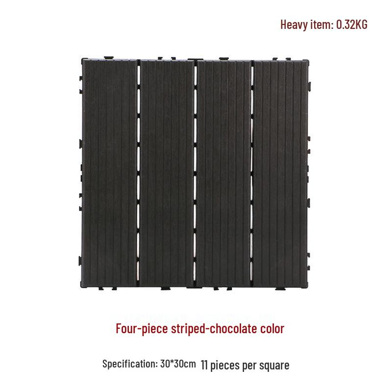 Suelo de Plástico Compuesto para Exteriores de Encastre 30x30 para Jardín/Balcón