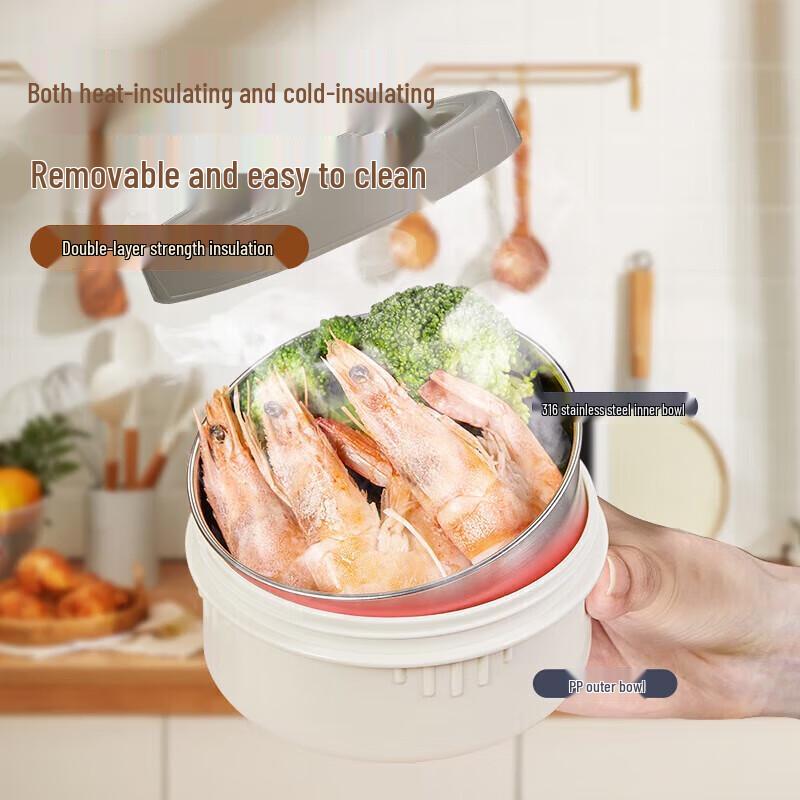 Royalstar 3-Layer Stainless Steel Thermal Lunch Pot