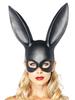 Hot-Selling Flexible Black PVC Rabbit Mask - One Size for Halloween