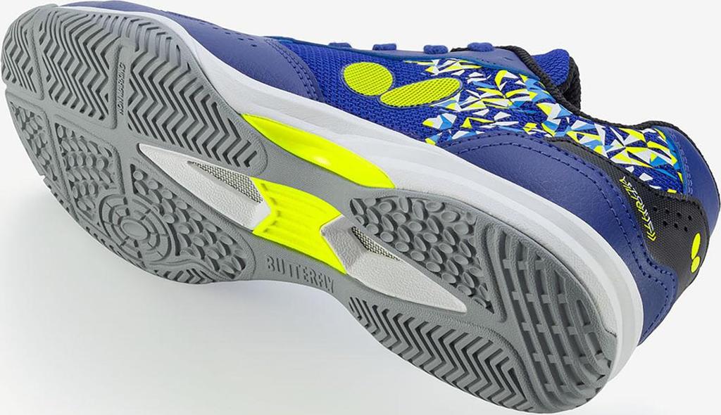 Butterfly Table Tennis Resoline Bilite Royal Size Shoes, II, Cushioned, Anti-Twist, Blue, 23.5 (93740)