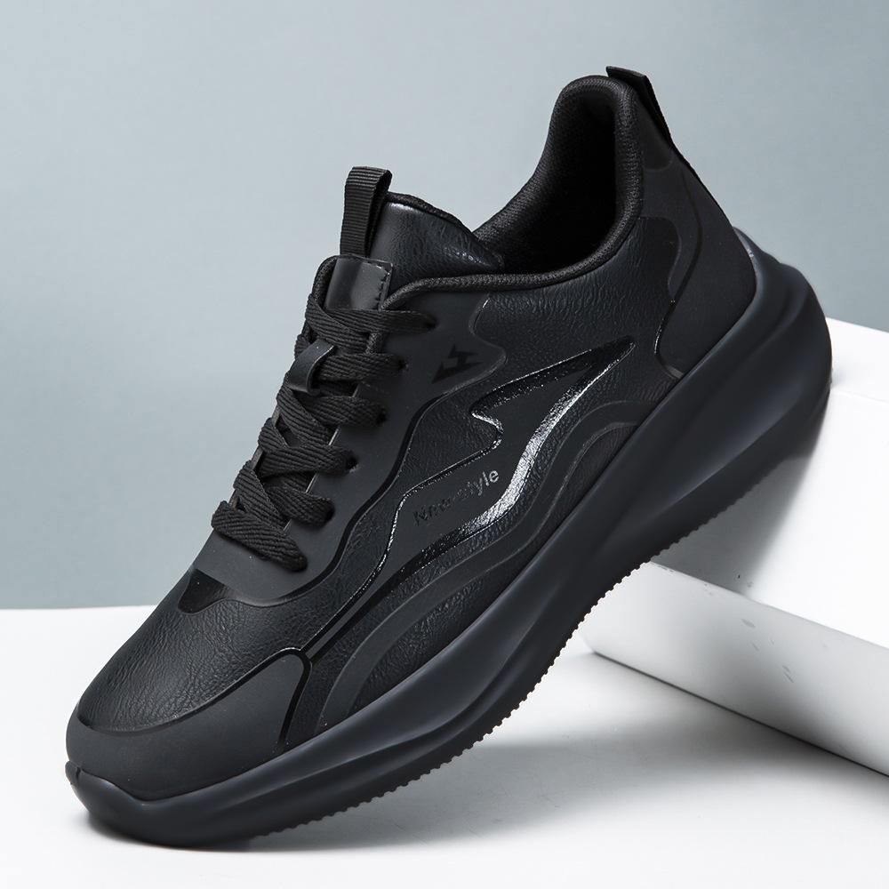 Black sneakers casual shoes outdoor commuting comfort