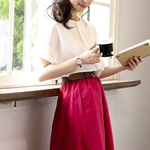 CITIZEN Wicca Solar Tech Watch (Beige, Leather Strap, Water Resistant, Women's) KP5-166-10 #Heart-Pounding Diamond Citizen Gift Solar