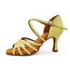 Modne Damskie Buty do Tańca Towarzyskiego Balowego Latin Tango Walc Cha Cha PU Obcas Wysoki 8CM