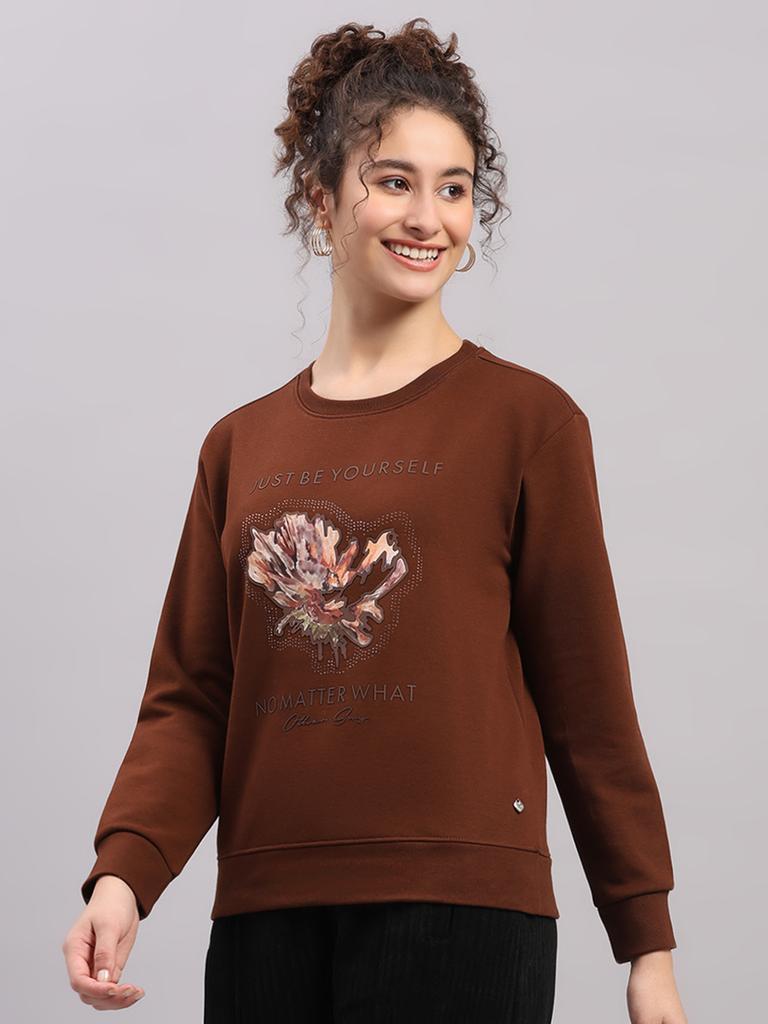 MONTE CARLO Women Round Neck Full Sleeve Sweatshirt