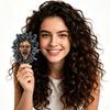Vintage Greek Goddess Head Wall Plaque Retro Resin Mythological Figurine with Snake Hairs Spooky Wall Sculpture for Home Bedroom Decor