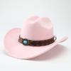 Premium Men's and Women's Western Cowboy Hats, Ethnic Style Accessories, Casual Stage Vacation Style Top Hat, Jazz Hat