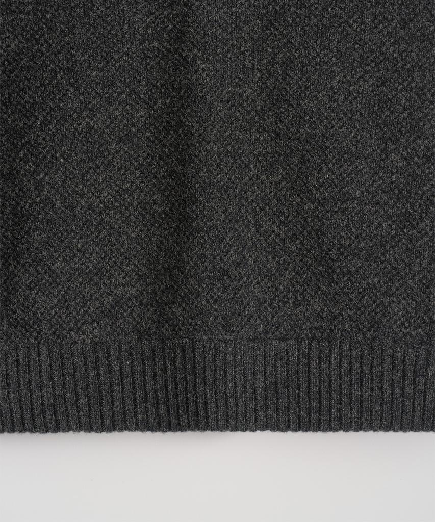 ANOTHER OFFICE WOMEN W. Moss Stitch Double Cardigan (Charcoal)