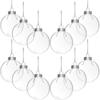 6Pcs Clear Plastic Christmas Ball Fillable Ornament Xmas Tree Hanging Bauble Pendant 2025 Christmas Home Decoration Navidad Gift
