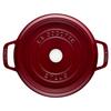 Staub Pico Cocotte Round Pot, 10cm, Oven Safe, Bordeaux