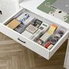 QYONLINE Drawer Expandable Slide Storage Drawer Divider Storage Drawer Small Item Storage Stationery Desktop Expandable Storage Kitchen Set of 6