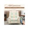 Fauteuil de massage - HOMCOM - Blanc crème - 8 points de massage - Inclinaison 165° - Télécommande incluse
