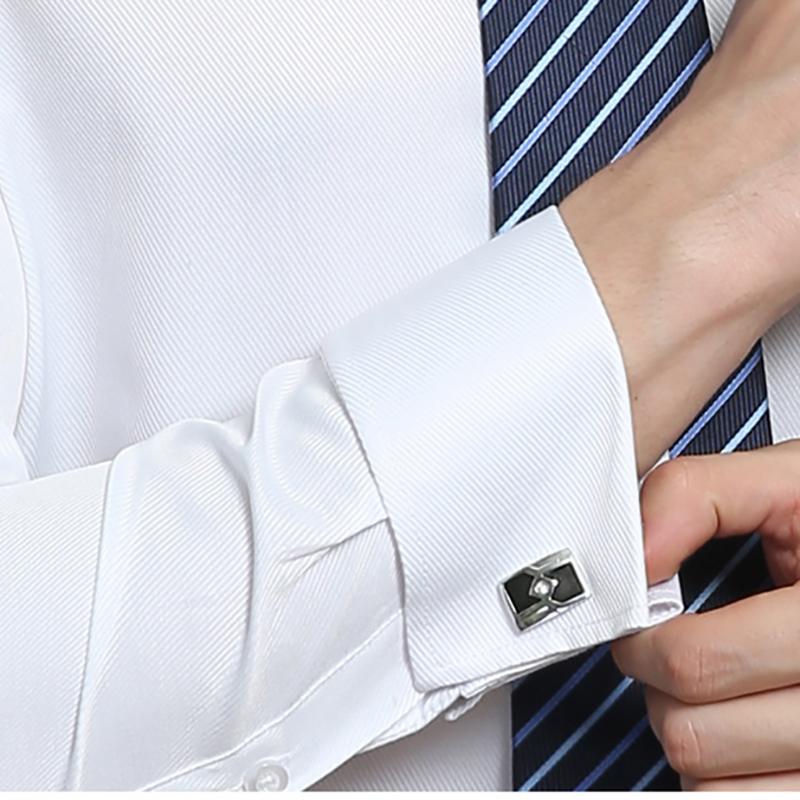 Loose Business Men's French Cufflink Shirt Men's White Shirt Gala Men's Clothing