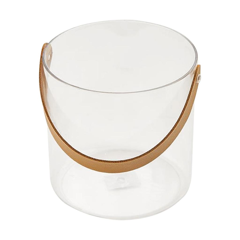 PU Leather Drink Tub Container for Picnic Pub Household Small