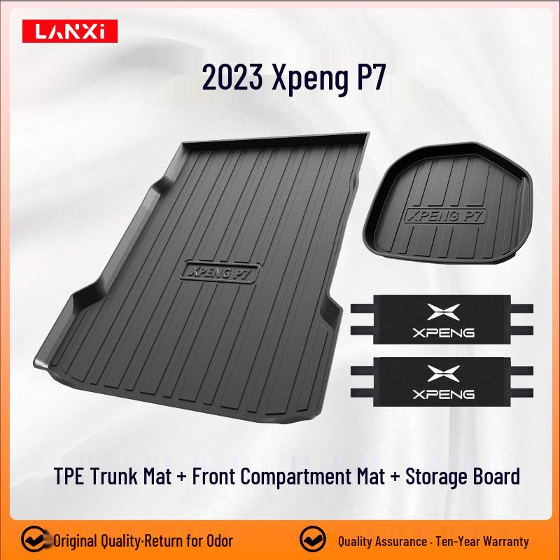 2023 Xiaopeng P7 Trunk Mat & Tail Car Accessory Set for Interior Modification