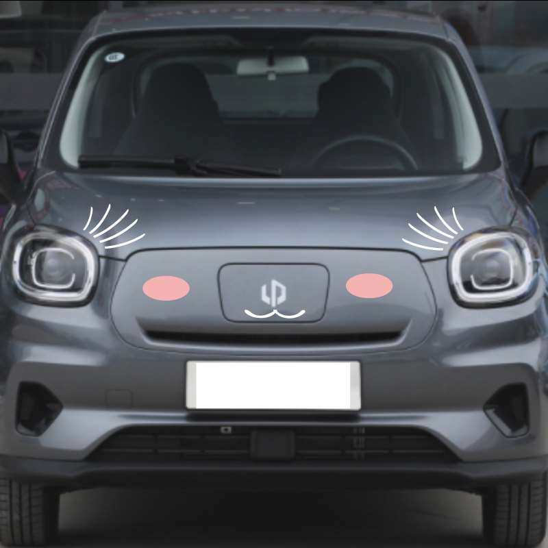 For Leapmotor T03 Car Front End Front Face Decal Decoration Car Body Personalized Scratch Cover Waterproof Funny Sticker