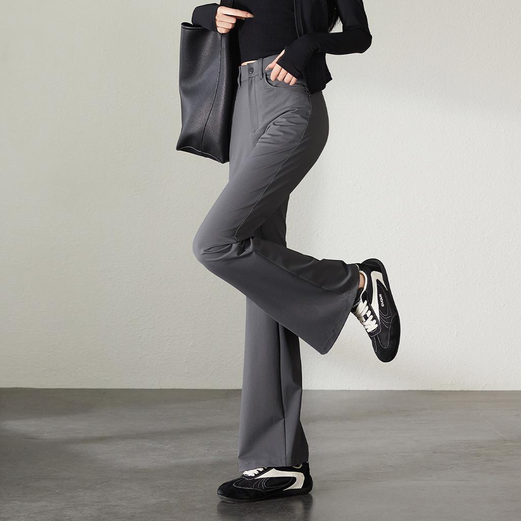 Elastic and Comfortable Bell Bottom Pants for Women
