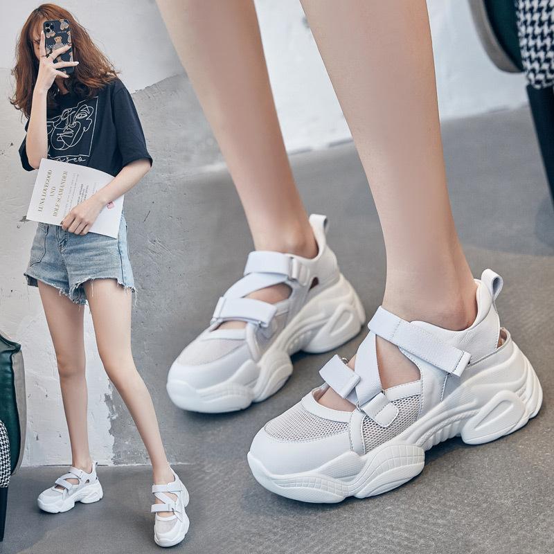 Sandals trendy women summer new thick-soled muffin casual hollow sports style sandals women