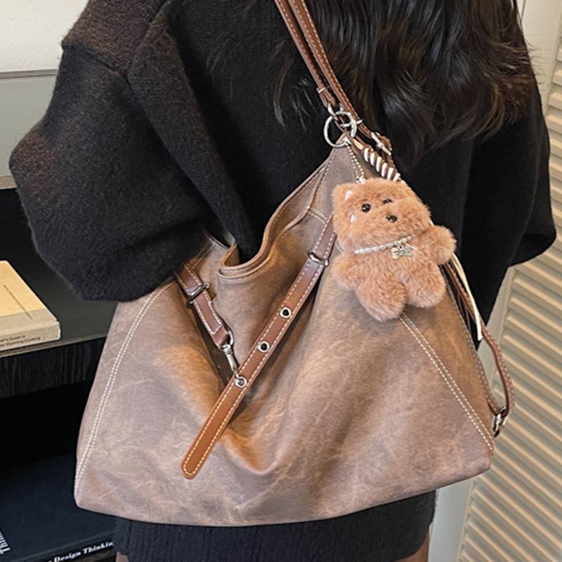 Bag Women's Large-capacity Autumn New Retro High-value Shoulder Bag Commuter Oblique Span Bag