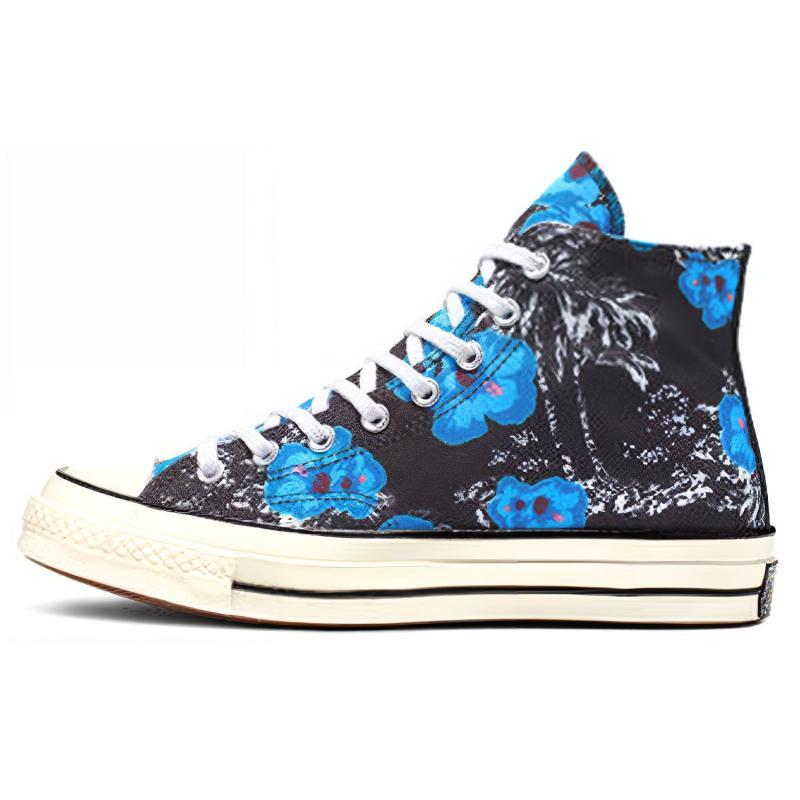 Converse 1970s Paradise Floral High Top Comfortable and Lightweight High Top Espadrilles Unisex Sky Blue