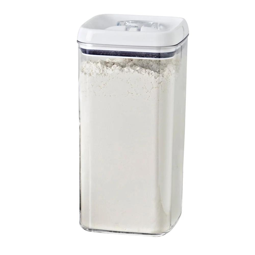 19 Cup Clear Food Storage Container Airtight Flip-Tite Easy Open Lid Stackable BPA Free Durable Kitchen Pantry Organizer