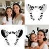 1/3Pcs Kids Zebras Costume Set Zebras Ear Headband Tail Bowtie for Halloween Christmas Cosplay Animal Dressing Up Set