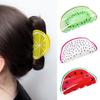 Modern Fruit Shape Hair Holder Birthday Hairpiece Acrylic Clamps Hairp Decoration for Creative Hairdos Home or Event