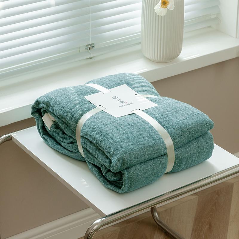Summer Blanket Cotton Gauze Plain Towel Thread Blanket Doule Couple Bed Cover Quilts Air Conditioning Cool Quilt Bedspreads