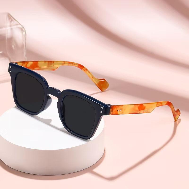 Lunettes de soleil Myopie Cadre Carré Classique Teintes Minimalistes Protection UV Haute Définition Confortables Dioptrie 0 À -4.0