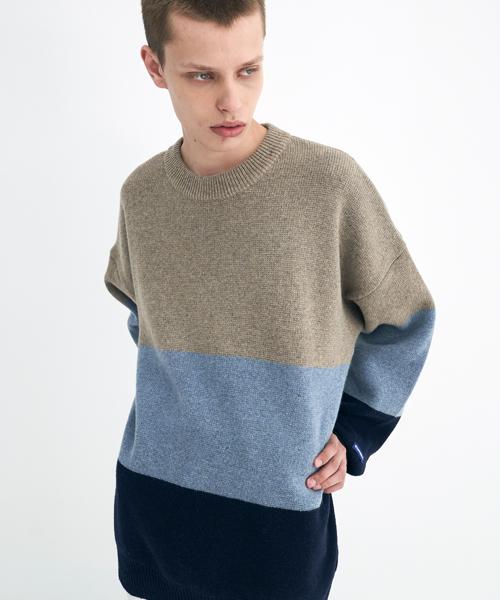STAFFONLY Steady Striped Knit (Blue)