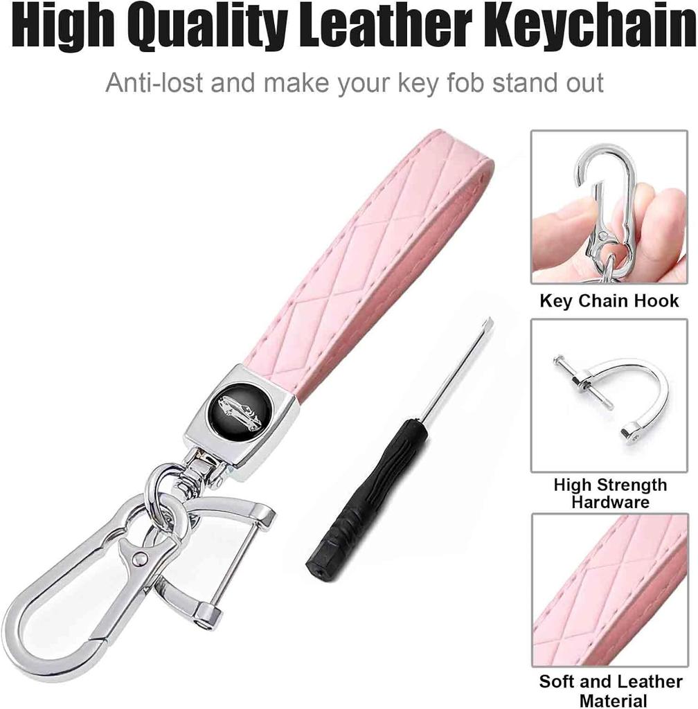 Schlüsselanhängerhülle für Chevy Suburban Tahoe GMC Yukon Denali Buick Enclave mit Schlüsselanhänger Premium Weiche TPU Schlüsselanhängerhülle Fernschlüsselhalter 6 Tasten