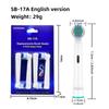 4PCS Replacement Electric Toothbrush Heads Compatible with SB-17A Soft Bristles Oral Care Brush Heads Pack for Daily Cleaning