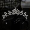 Korean New Style Exquisite and Compact Bow Bride Wedding Crown Headdress Crown Tiara Hair Accessories