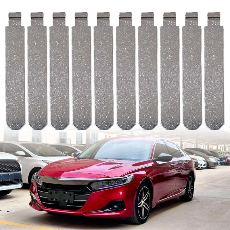 Einfach zu installierender Schlüsselrohling mit robuster Metallkonstruktion Präzisionsschlüsselrohling Rostfreier Schlüssel Hergestellt für HON66 Automobil